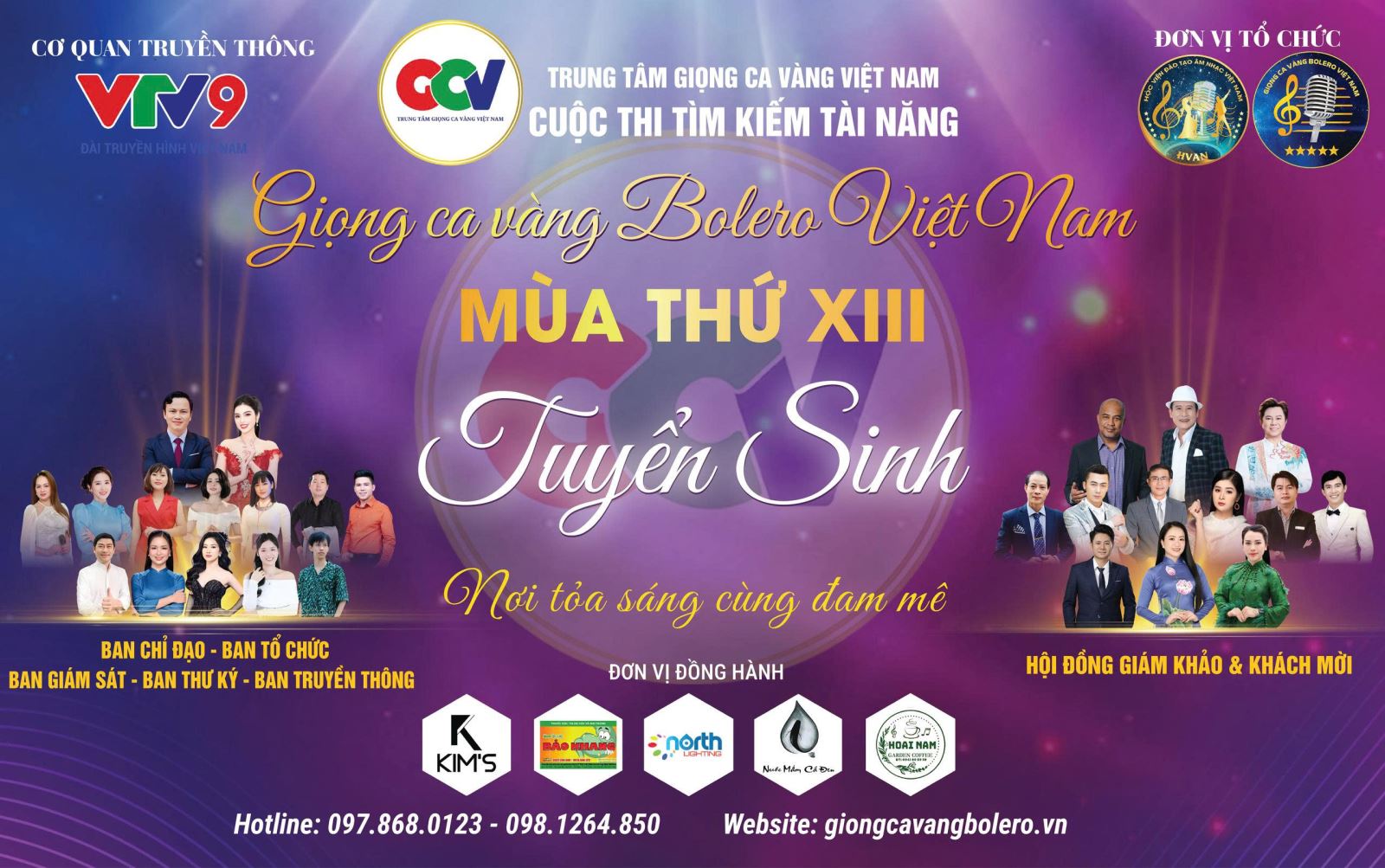 Điều lệ Cuộc thi Tìm kiếm tài năng Giọng ca Vàng Bolero Việt Nam mùa thứ XIII